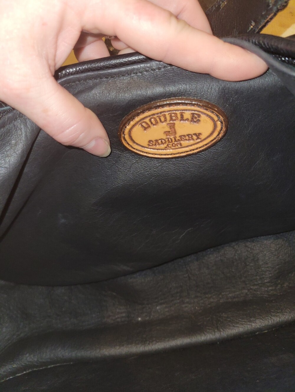 Double J Saddlery Genuine Leather Croc Purple Croc-Embossed Studded Shoulder Bag - Picture 5 of 7